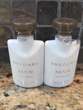 BVLGARI Men’s After Shave Lotion 2Pc Set Wood Essence 1oz New.New Condition!